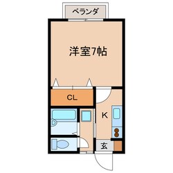 コーポIFの物件間取画像